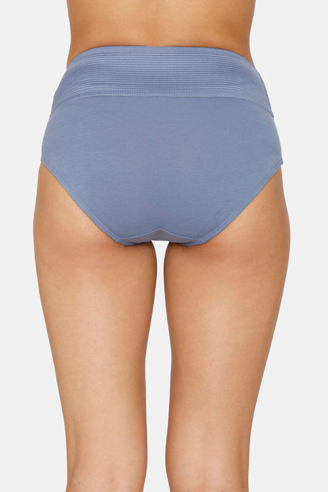 Zivame Anti-Microbial High Rise Full Coverage Tummy Tucker Hipster Panty (Pack of 2) - Multicolor — image 3
